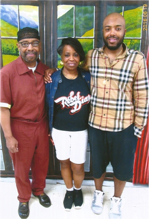 Maroon with Theresa and Hakeem, SCI Graterford, Father's Day, 2016